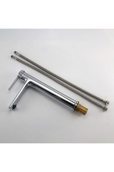 AQUADROP Elegant and Modern Design Hot and Cold Basin Mixer Faucet Chrome