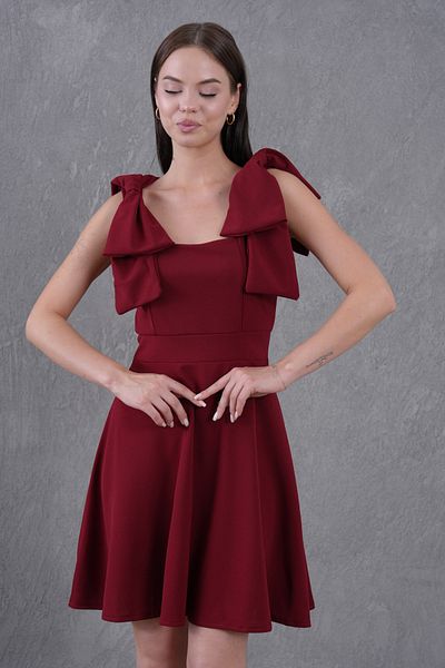 Secret Passion Lingerie New Season Lycra Crepe Fabric Straps Tieable Strapless Neckline Flared Cut Women's Dress 2030