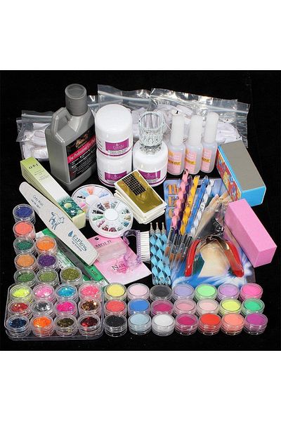 ENAR Nail Tools, Crystal Nail Set, Phototherapy Nail Set, Multi Color