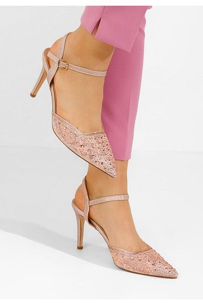 B T Shoes Pantofi cu toc subtire Hortencia champagne