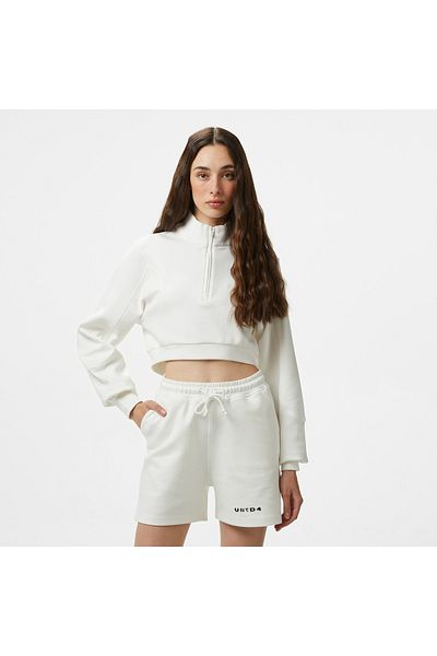 United 4 United4 Knitted Crop Women's Ecru Sweatshirt