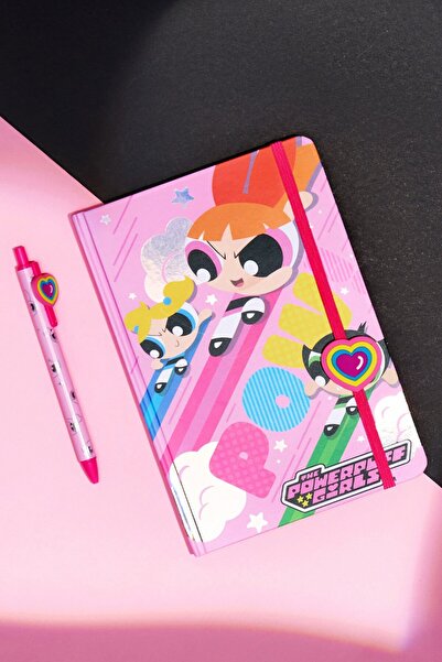 Miniso Powerpuff Girls Lisanslı Defterli Kırtasiye Seti