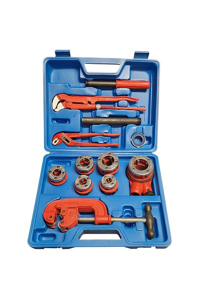 flores Pipe die set, 1/4" - 1"1/4, 6 die heads