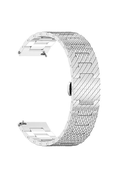 SKYDDAR INNOVATION Stainless Steel Strap for Huawei Watch GT 2 /2 Pro/3 Pro /Ultimate, Xiaomi Watch S1, W052 - Silver