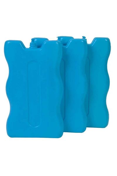 OEM Set 3 Cooling Gel Packs 220ml, Blue, Reusable, 9.5x2x16cm