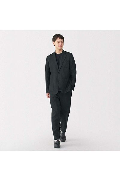 Muji Linen Washed Tapered Pants
