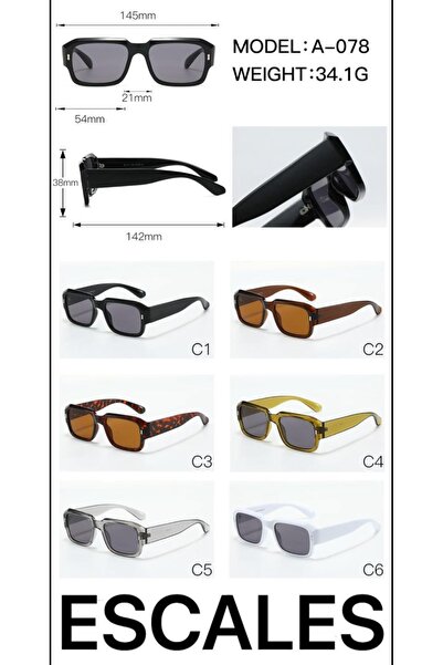 Escales Women's Uv-400 Trend Bone Model Sunglasses