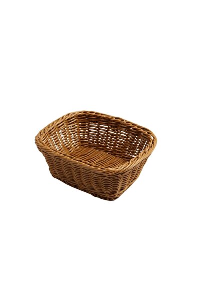 Globy سلة خبز مستطيلة 23×19×8 سم بني