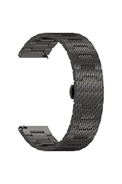 SKYDDAR INNOVATION Λουράκι από ανοξείδωτο ατσάλι για Huawei Watch GT 2/2 Pro/3 Pro /Ultimate, Xiaomi Watch S1, W052 - Μαύρο