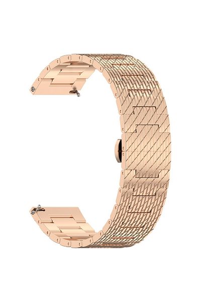 SKYDDAR INNOVATION Stainless Steel Strap for Huawei Watch GT 2 /2 Pro/3 Pro /Ultimate, Xiaomi Watch S1, W052 - Pink