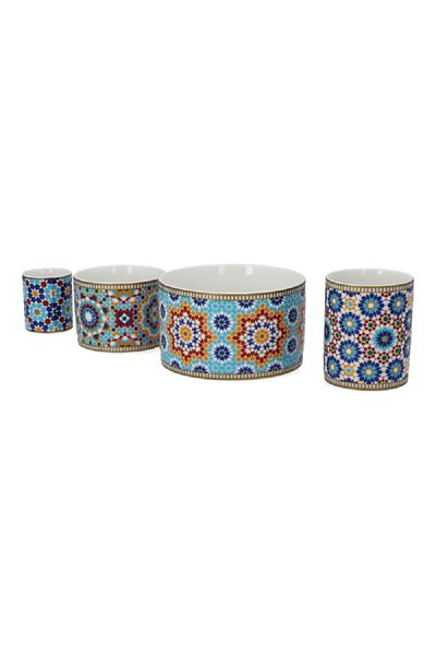 EasyLife Marrakech Dishwasher and Microwave Safe Dessert Set