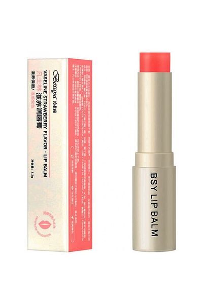 Bosuya moisturizing lip balm, nourishing, extract, pink