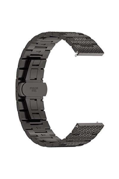 SKYDDAR INNOVATION Λουράκι από ανοξείδωτο ατσάλι για Huawei Watch GT 2/2 Pro/3 Pro /Ultimate, Xiaomi Watch S1, W052 - Μαύρο