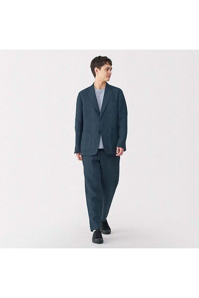 Muji Linen Washed Tapered Pants