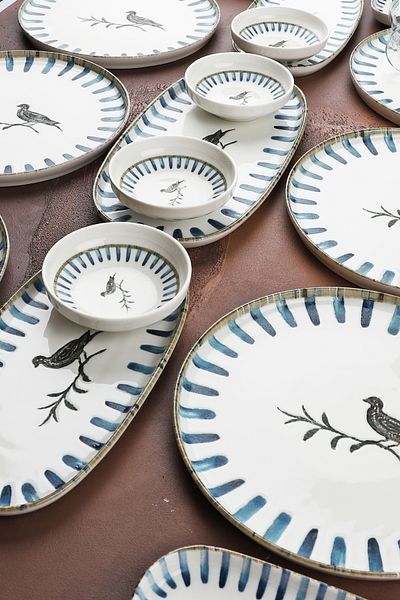 Manaferra Alegria 29 Piece Porcelain Breakfast Set Breakfast Set & Set for 6 People