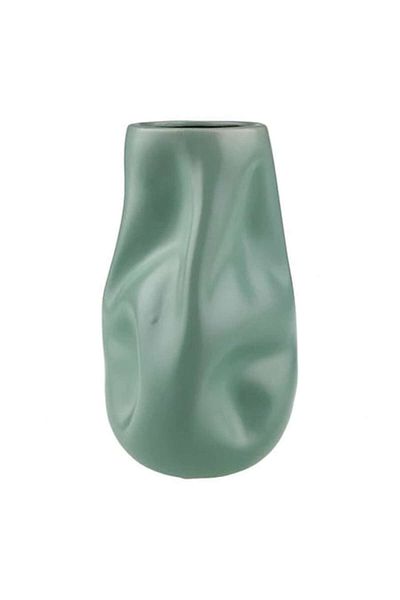 OEM Ceramic Vase, 12x23 cm, Green