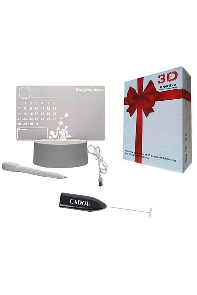 Regaleon Creative 3D Night Light with REGALEON® Marker, Customizable Message with Calendar, USB Powered