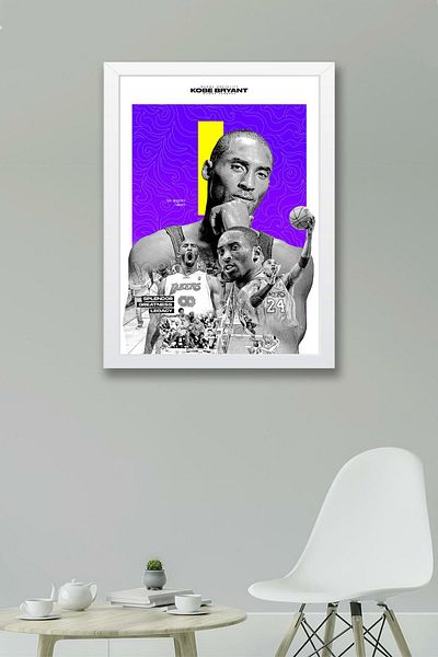 Saturn Pictură înrămate Kobe Bryant - Pictură poster NBA de baschet