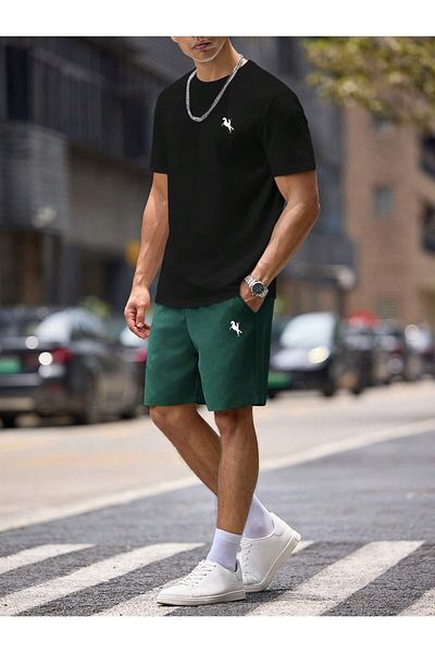ACTIVE MODA -ΑΝΔΡΙΚΟ ΒΑΜΒΑΚΙ ΜΕ ΣΤΑΘΜΕΥΜΕΝΟ ΜΠΟΥΚΑΛΑΚΙ NEVER LOOK BACK ΣΕΤ ΣΟΡΤΣ 2 ΤΕΜΑΧΙΩΝ OVERSIZE ΜΕΓΑΛΟ ΜΕΓΕΘΟΣ