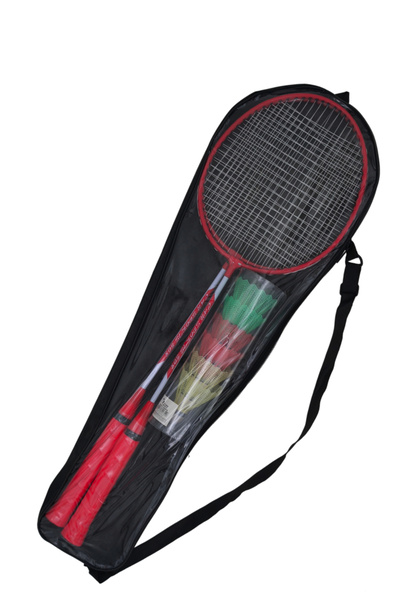 Tosima 2 rachete 6 mingi Set de rachete de badminton cu geanta de transport