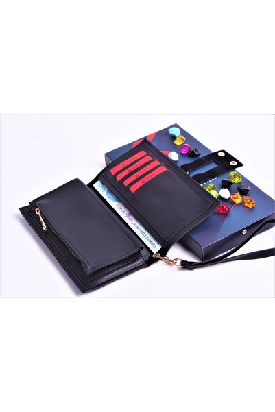 ÖZ-KA LEATHER Özka Leather Women's Hand Bag with Double Button Telephone Holder