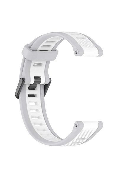 SKYDDAR INNOVATION Curea din silicon pentru Huawei Watch GT 4/Honor Watch S1/Garmin Venu 2S/Vivoactive 4S, W053 - Alb