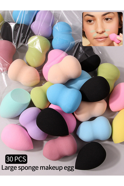 Choice4 Random color shape 30pcs Powder Blending Makeup Sponge Beauty Egg Set...