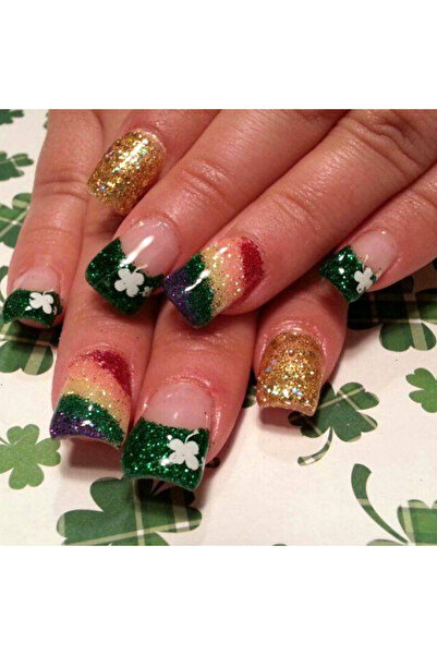 Choice 1759 24 قطعة/مجموعة أظافر صناعية قصيرة متوسطة الطول بنقشة زهور الربيع ...