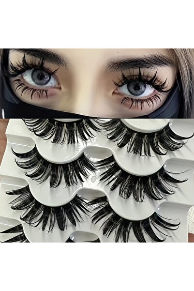 Choice 18 مم D 5MH-09 5 أزواج من رموش المانجا، لعب الأدوار اليابانية، رموش مد...