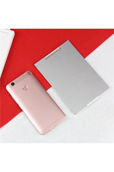 Choice 150 100mm New Aluminum Folding Mirror Mini Portable Makeup Mirror Standing Small Mirror Vanity Folda