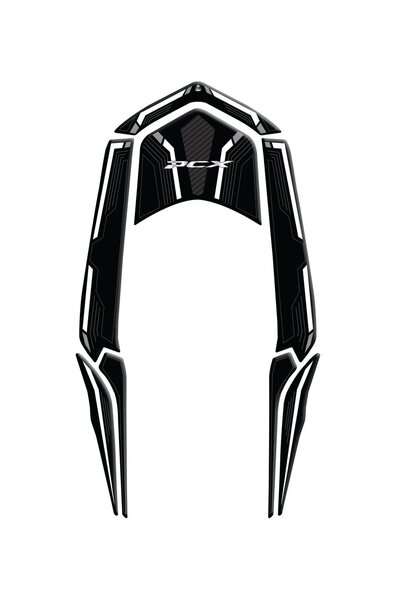 Redline Grafik Honda PCX 2025 Karbon Beyaz Kuyruk Pad Redline Grafik