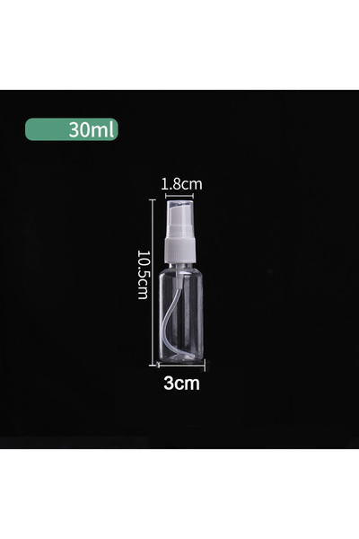 Choice18 زجاجة رذاذ بلاستيكية شفافة فارغة سعة 30 مل، زجاجة عطر محمولة قابلة ل...