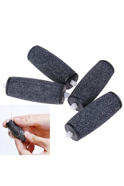 Choice 4 Pcs Coarse Replacement Refill Roller Head For Electric Foot Grinder Dead Skin Remover Pedicure ...