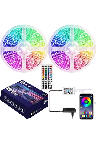 zafit ZAFIT™ LED strip 20 meters, Bluetooth, phone app, remote control, music mode, timer, microphone,
