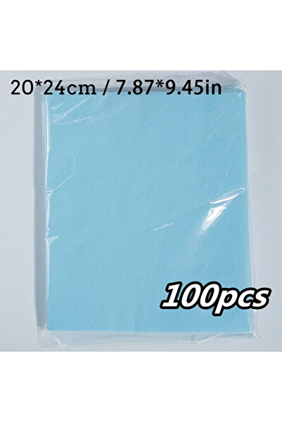 Choice أزرق - 100 قطعة، مجموعة فلتر ورقي لشفط الغبار من الأظافر، فلاتر غبار ا...