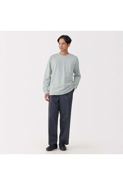 Muji تي شيرت كول تاتش واسع الأكمام