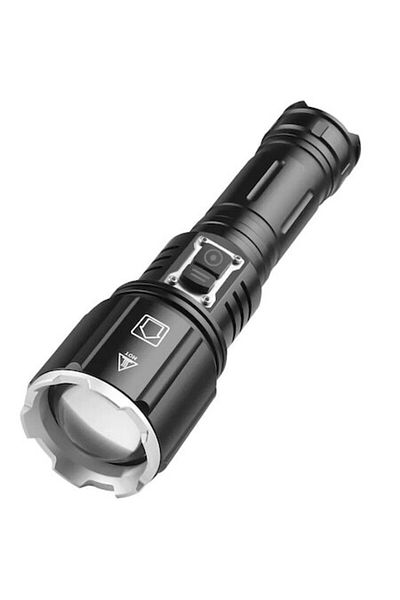 figga Lanterna puternica profesionala FiGGA®, LED XHP-160, 48000 lumeni, acumulator 26650 Li, Cablu de in