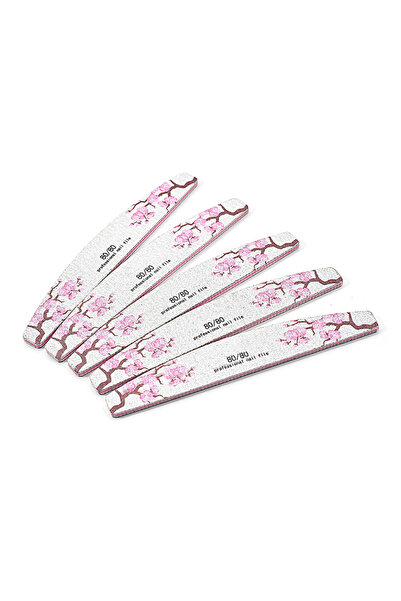 Choice 5 قطع من ملفات الأظافر على شكل نصف قمر، مقاس 80، من سلسلة National Sty...