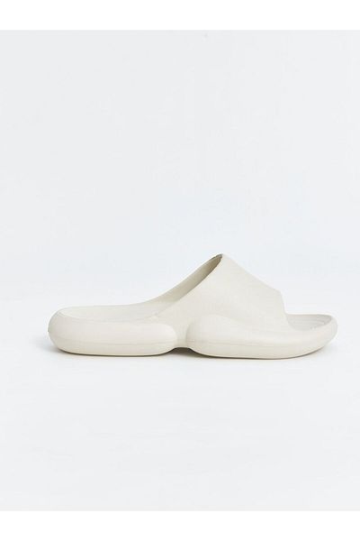 LC Waikiki Beige Flat Single Strap Men's Slippers