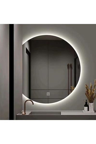 OPTIM DEKO Oglindă de baie cu design tactil LED, sistem anti-aburire și iluminare reglabilă 54x60 cm