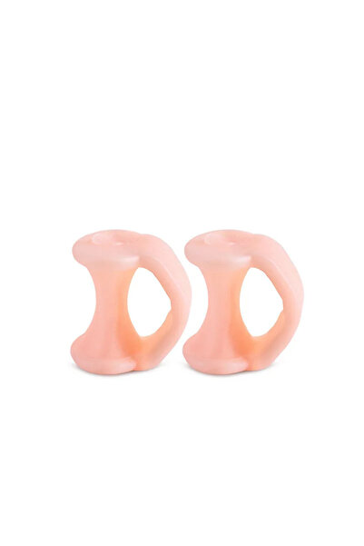 Choice1 قطعتان من فاصل أصابع القدم من السيليكون للعناية بالأصابع والقدمين، وا...