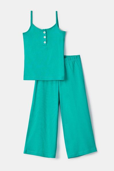 Woody Pijamale pentru fete de 2-8 ani-Tpb - 759-verde
