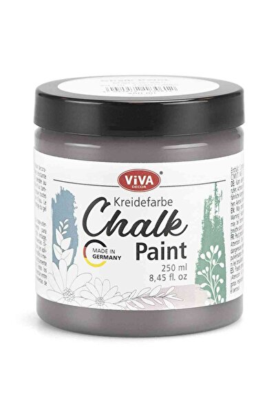 Viva Decor Кремообразна боя за мебели, с тебешир, VIVA DECOR, 250 мл пепеляво...