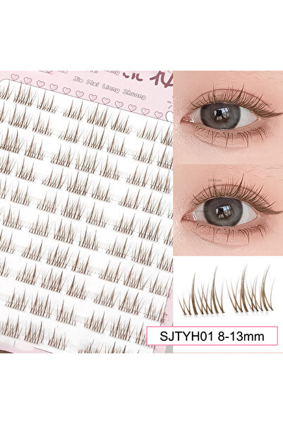 Choice5 C SJTYH01 رموش عباد الشمس البنية رموش صناعية طبيعية ناعمة ذات سعة كبيرة رموش أنمي