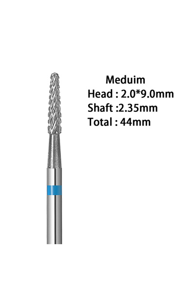 Choice4 مثقاب أظافر كهربائي من الكربيد A47 متوسط الحجم 4 حبيبات، قاطع طحن لتق...