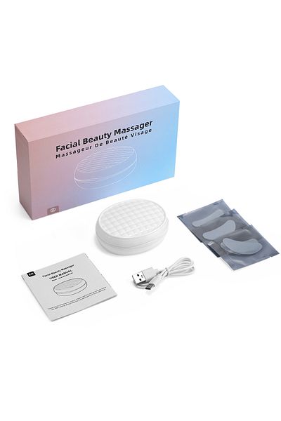 Choice WHITE 660nm Red Light Eye Massager with EMS Anti-Aging Eye Care Device Reduce Bags & Dark Circles Po