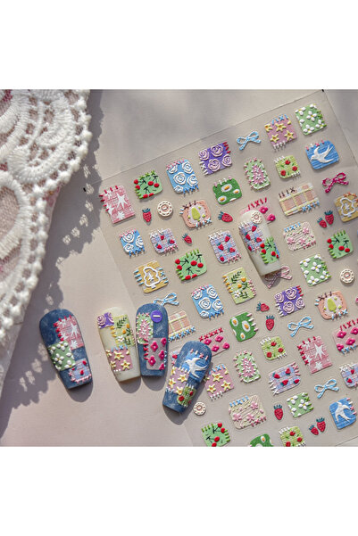 Choice 1 قطعة 1 قطعة لطيف حقيبة من ملصقات سحر الأظافر نجم البحر 3D هلام المحي...