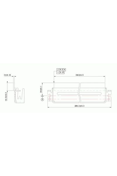 Europrint Lexmark E230/E250/E260 WB DC Select (KRK-LP118) Wiper blade