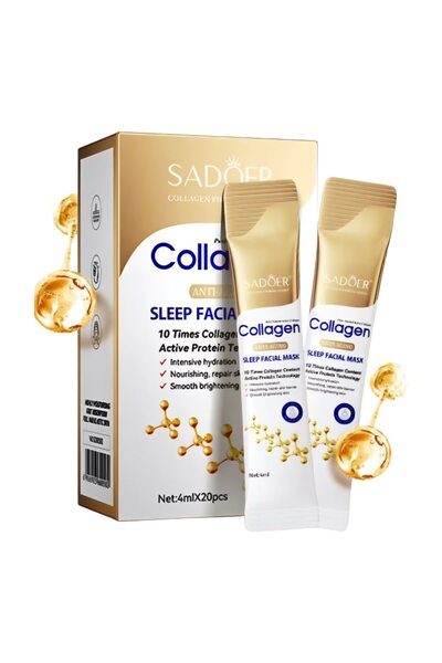 SADOER Collagen Anti-Aging Sleep Facial Mask - Collagen Night Facial Mask (20×4 ml)