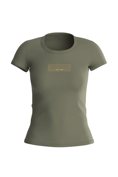 Guess Green Crew Neck Women's T-Shirt - W4Ri33J1314-G831